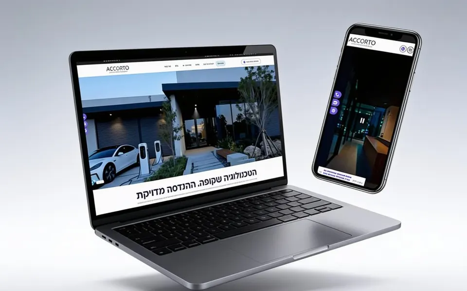 צילום מסך של Accotro — בית חכם