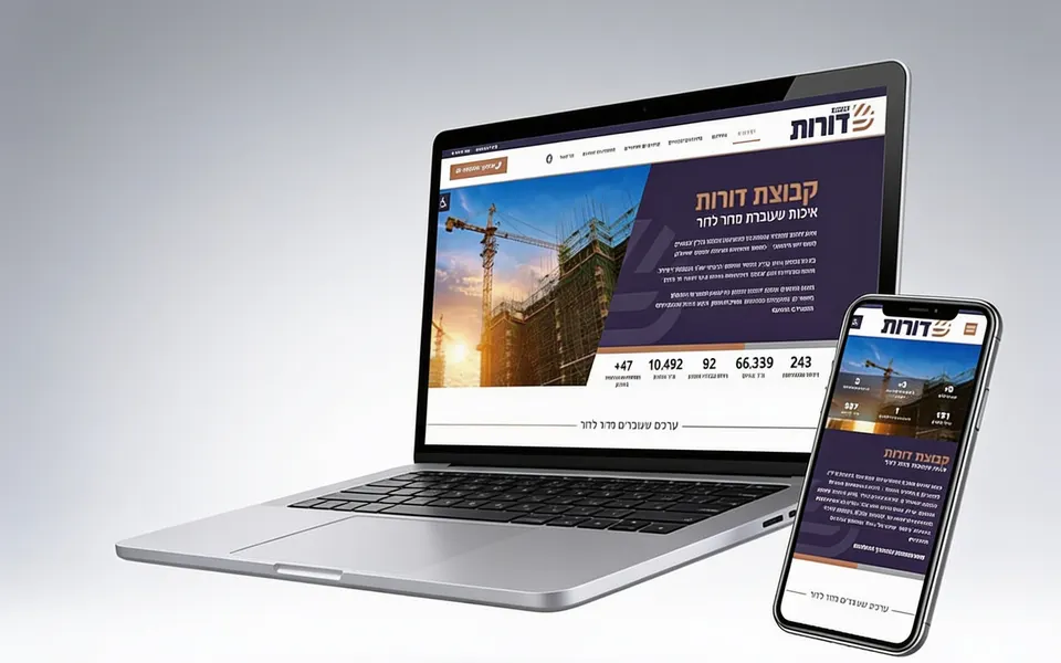 צילום מסך של קבוצת דורות