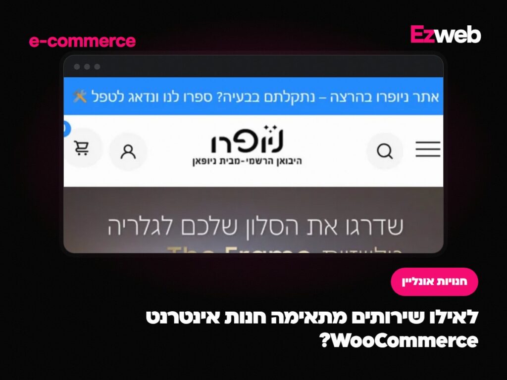לאילו שירותים מתאימה חנות אינטרנט WooCommerce?