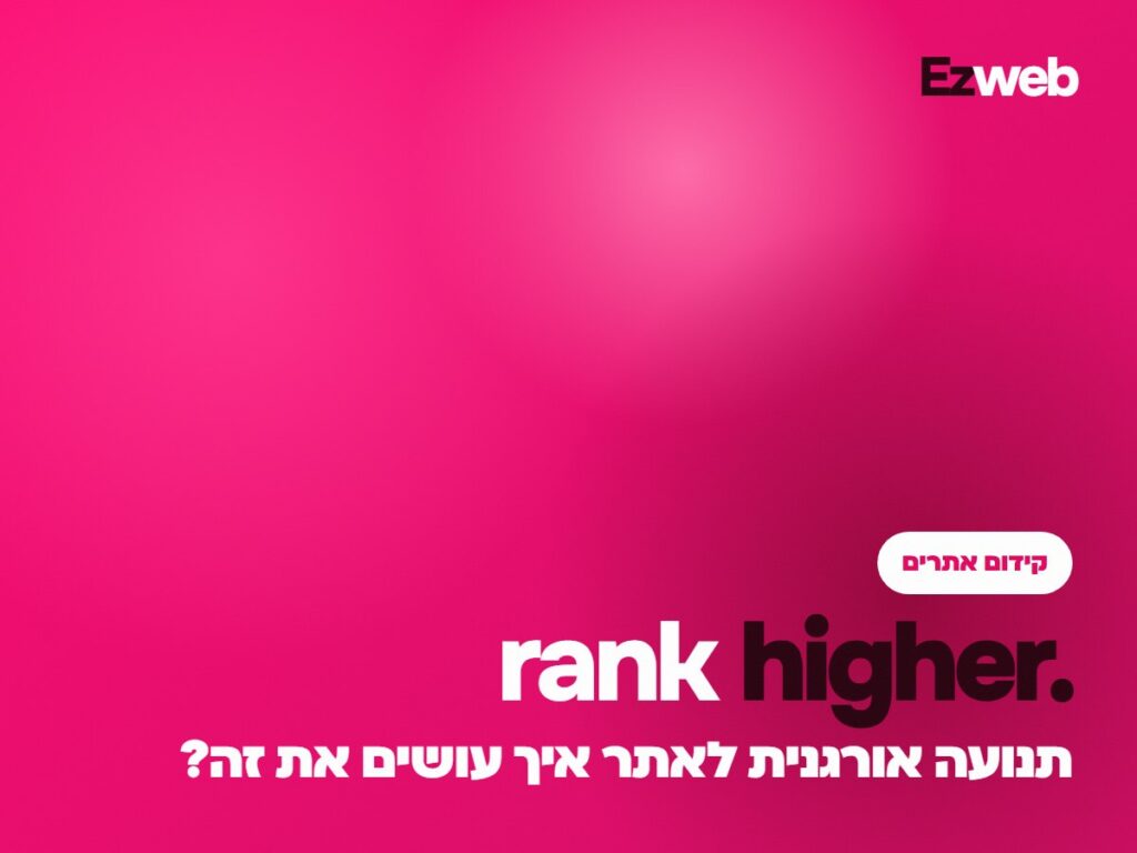 תנועה אורגנית לאתר איך עושים את זה?